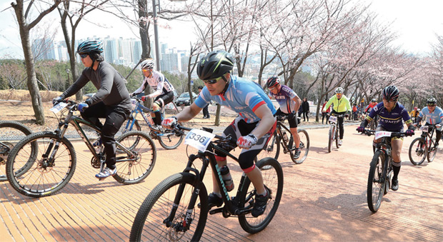 지난해 열린 울산 영포산 전국산악자전거대회 모습
