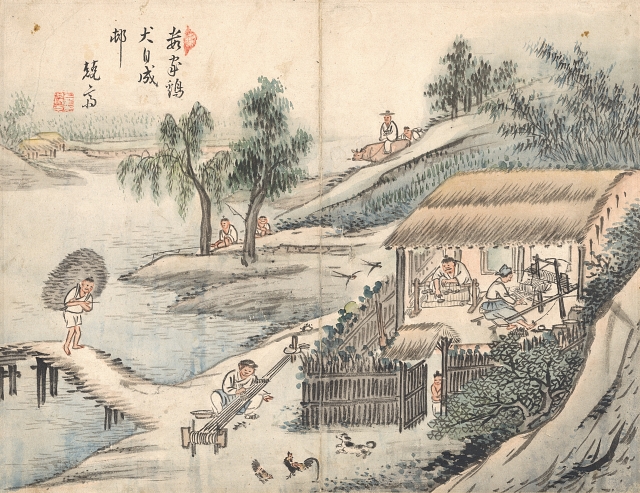 김득신, ‘풍속화’, 종이에 연한 색, 44.3×59.4㎝, 국립중앙박물관