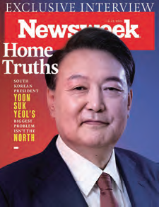 미국 시사주간지 ‘뉴스위크(Newsweek)’ 최신호(11월 15일자)의 표지를 윤석열 대통령이 장식했다. 사진 대통령실