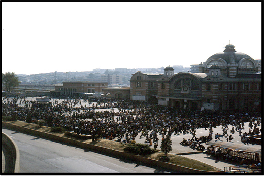 서울역 추석 귀성객 전경(사진, 1977)  