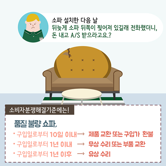 큰 맘 먹고 산 가구! 소파 가죽이 찢어져있다면 보상 방법은?