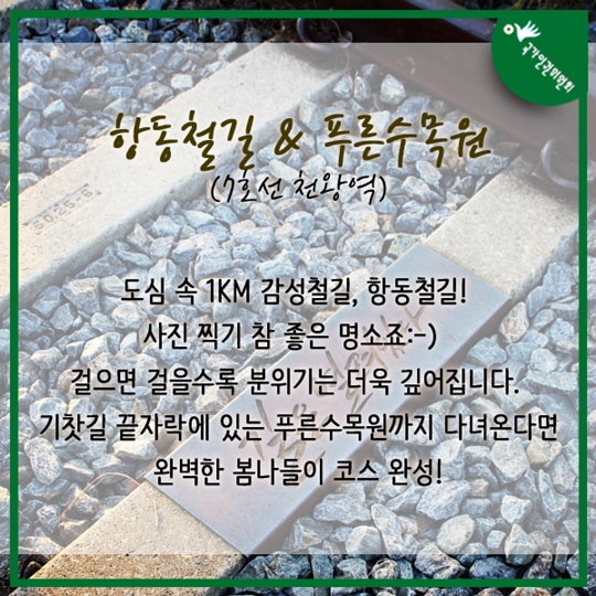 지하철 타고 떠나는 서울 근교 봄나들이