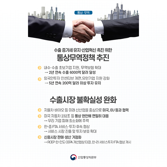 2019년 산업통상자원부 업무 계획