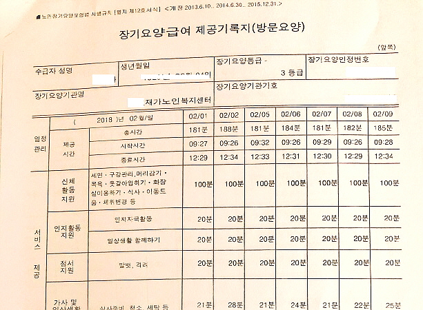 노인요양보호사