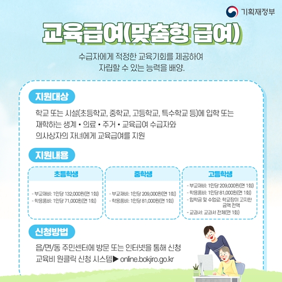 아이부터 노년까지! 평생학습을 위한 교육비 지원 제도