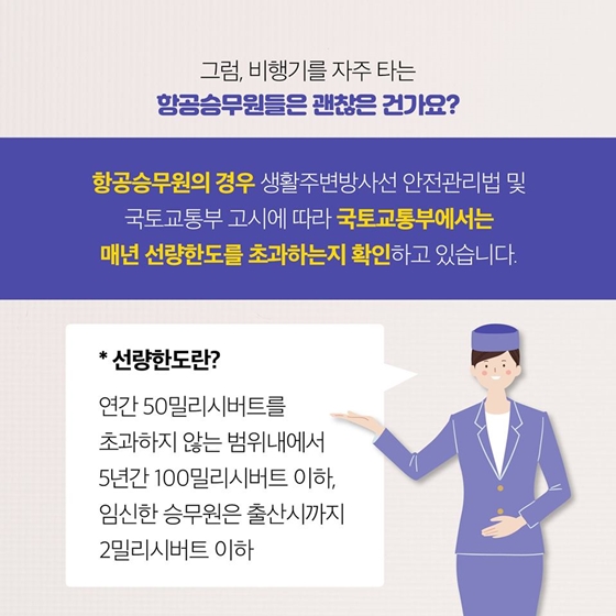 비행기를 타면 방사선에 피폭된다고요?