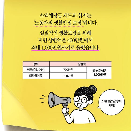 [딱풀이] 소액체당금이란?