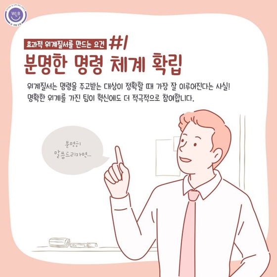 올바른 위계질서로 성과 높이는 법