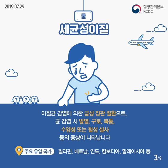 최근 가장 많이 발생한 해외감염병은?