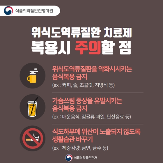 위식도역류질환치료제 알아보기