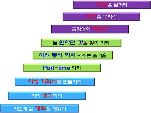 한국의 베이비부머들에게 던지는 주명룡 회장의 메시지