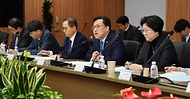 김병환 기획재정부 차관이 24일 서울 영등포구 한국수출입은행에서 열린 ‘제3차 물가관계차관회의’를 주재하고 있다.
