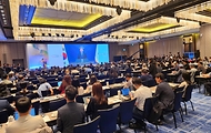 조태열 외교부 장관이 10일 서울 종로구 포시즌스 호텔에서 열린 ‘2024 한-중남미 미래협력 포럼’에서 환영사를 하고 있다.
