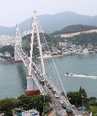 돌산공원에서 본 여수 앞바다 사진 2