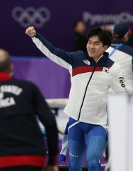 스피드스케이팅 남자 1,500m 메달 경기, 김민석 동메달 사진 1