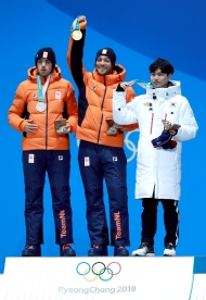 스피드스케이팅 남자 1,500ｍ 시상식, 김민석 선수 동메달 사진 2