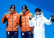 스피드스케이팅 남자 1,500ｍ 시상식, 김민석 선수 동메달 사진 1