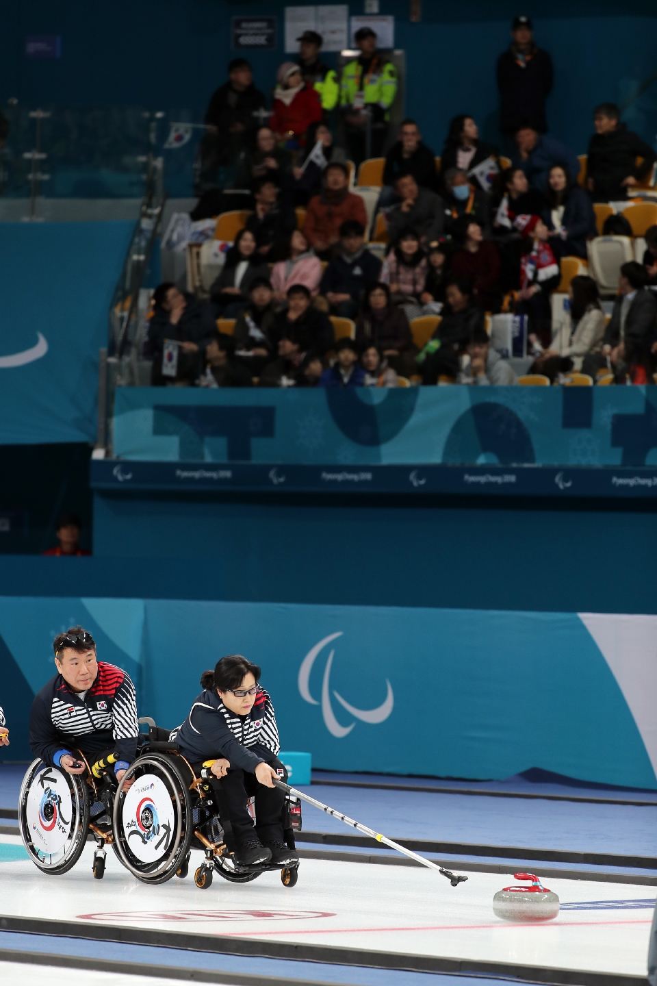 2018 평창동계패럴림픽 휠체어컬링 대한민국 대 노르웨이 4강전 경기