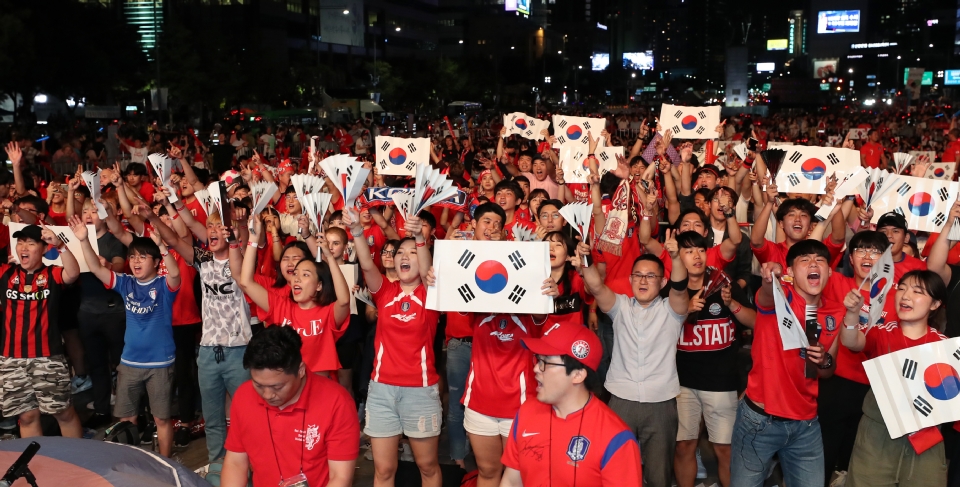 2018 러시아 월드컵, 한국-스웨덴 경기 응원