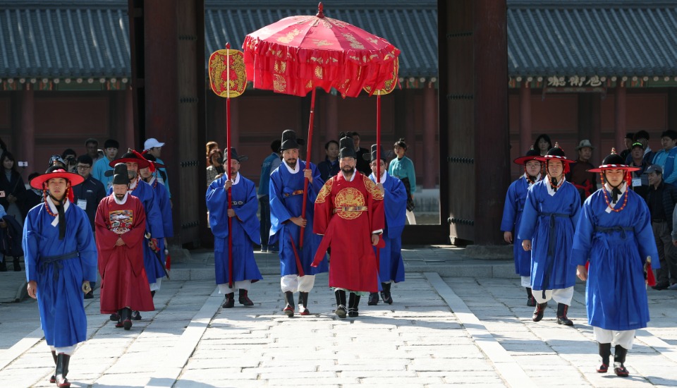 창덕궁서 조선시대 과거제 재현행사.