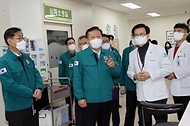이상민 행안부 장관, 지자체 비상진료체계 현장 점검 사진 1