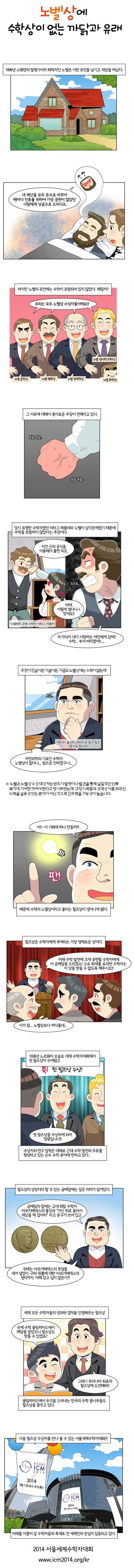 [미래창조과학부] 노벨상에 수학상이 없는 까닭과 유래