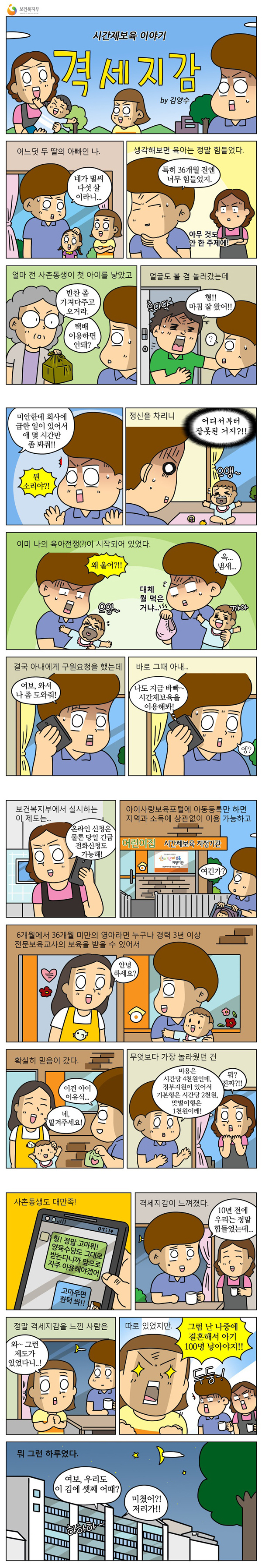 [보건복지부] 시간제보육 이야기_격세지감 