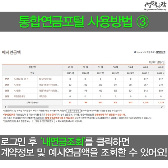 내 연금 정보를 한 눈에!…‘통합연금포털’ 오픈