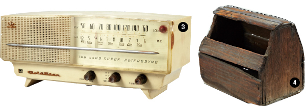 ③ 대한민국 1호 라디오 ‘금성 A-501’ 42.2 × 18 × 14.2 cm │ 1959년 1959년 11월 15일 금성사(현 LG전자)가 출시한 최초의 국산 진공관 라디오로, 전기기술자 김해수가 개발을 주도했다.