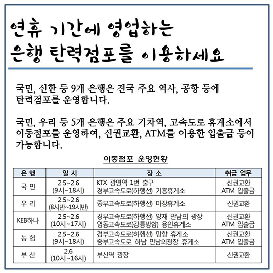 유용한 다섯가지 금융정보