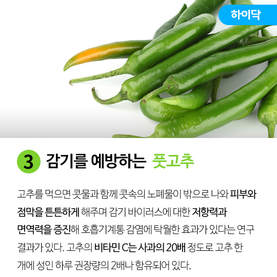 감기에 좋은 음식 7가지