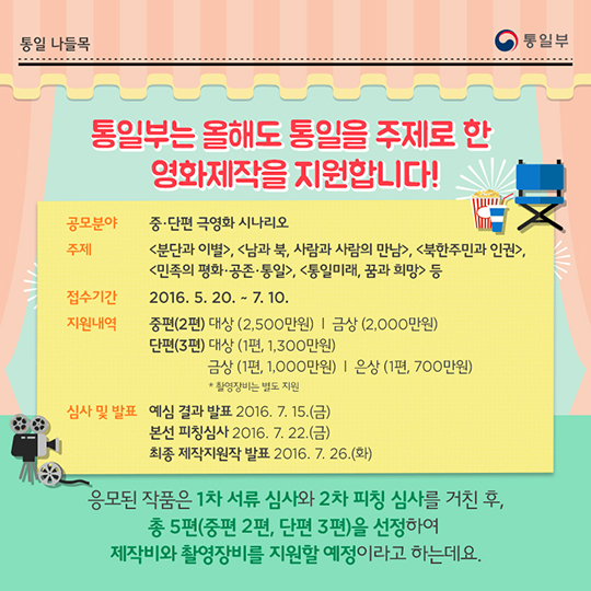 영화를 통해 통일을 꽃피우다!