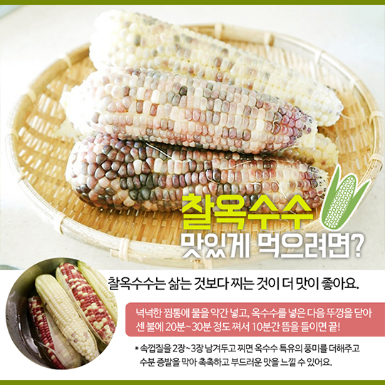 찰옥수수 맛있게 먹는 법!