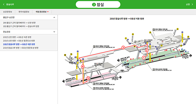 이동경로 정보제공 (제공=국토교통부)