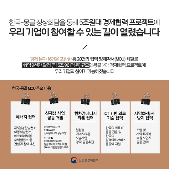 우리 기업이 경제영토를 넓혔습니다