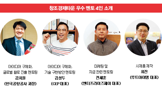 창조경제타운우수멘토4인소개