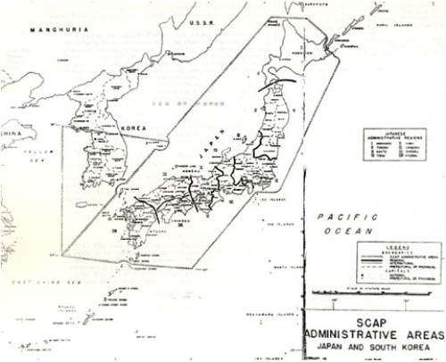 SCAPIN1 677호를 보면 독도가 한국영토에 포함되어 있음을 알 수 있다.(출처=외교부)