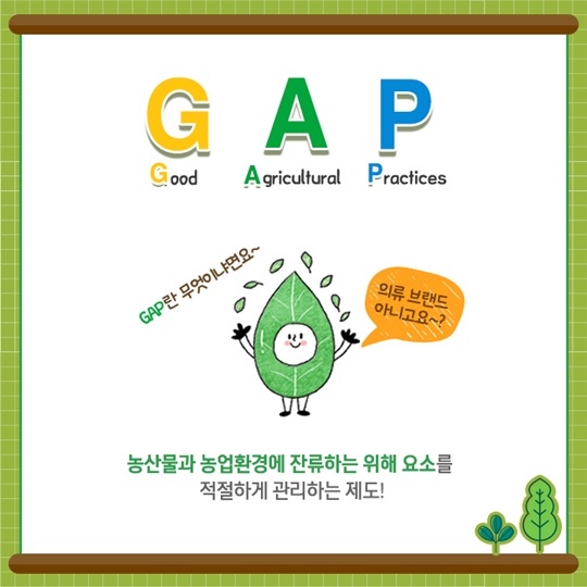 GAP 인증 알고 계시나요