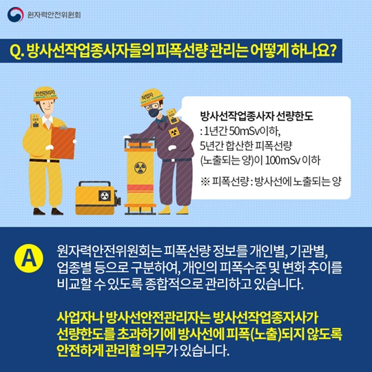 방사선작업종사자 안전관리 어떻게 이뤄질까?