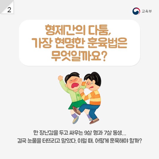 형제간 다툼, 가장 현명한 훈육법 6가지