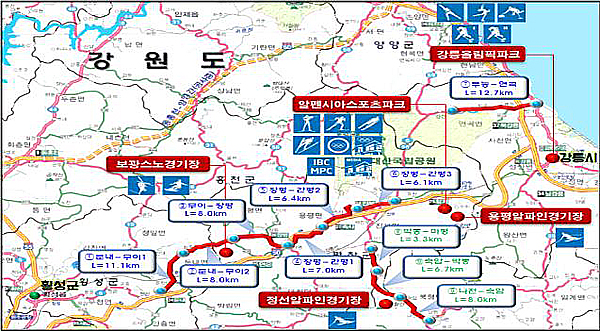 평창올림픽 접근도로 