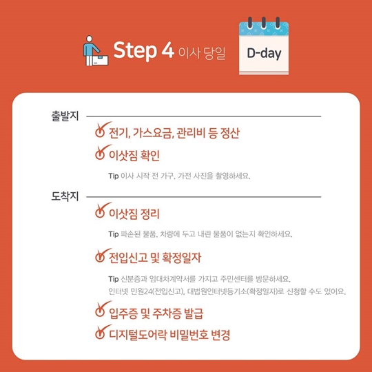 이사 4단계 체크리스트