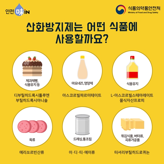 산화방지제는 식품에 어떤 기능을 할까요