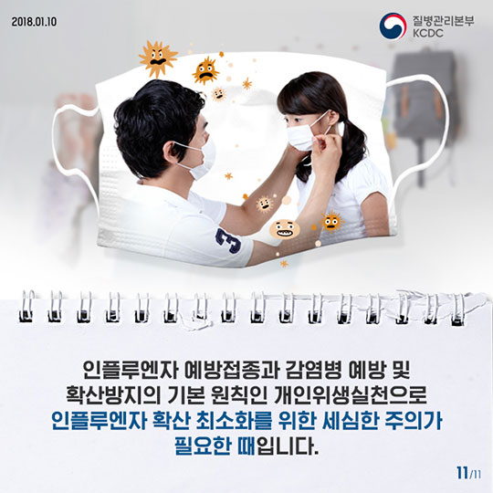 콜록콜록 전국은 지금 인플루엔자 주의보