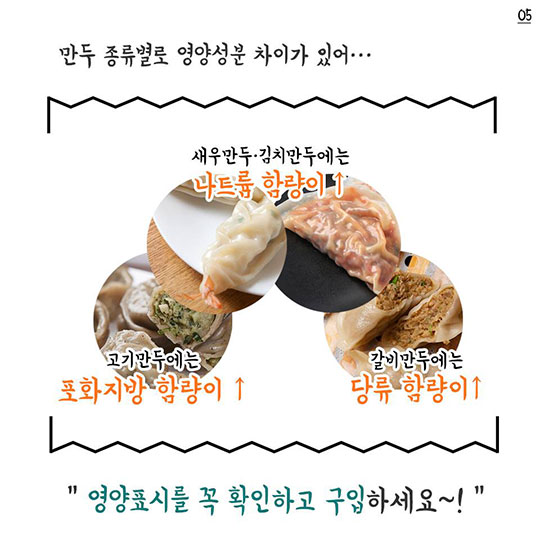 냉동만두 하루 5~6개만 먹어도?