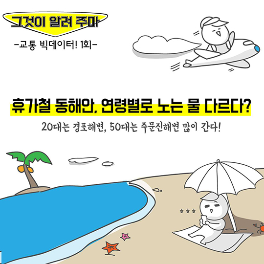 휴가철 동해안, 연령별로 노는 물 다르다?