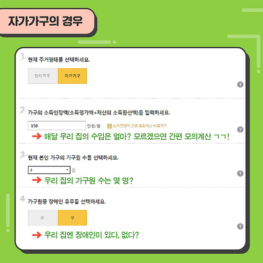 내가 주거급여 대상일까? 아닐까?