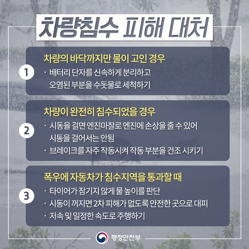 태풍·폭우가 지나간 뒤 어떻게 대처해야 할까?