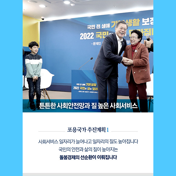 서로가 서로에게 힘이되는 혁신적 포용국가