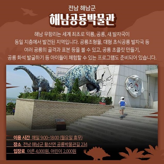 ‘아이들 취향저격’ 전국 공룡 박물관 4